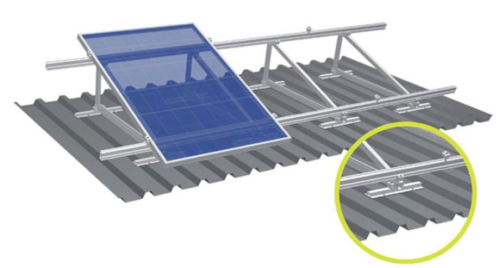Solar Structure for factory tin shed height