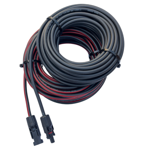 Kenbrook Solar 4 sq. mm 10 Meter DC Wire for Solar Panels (5M Red + 5M Black, With MC4)