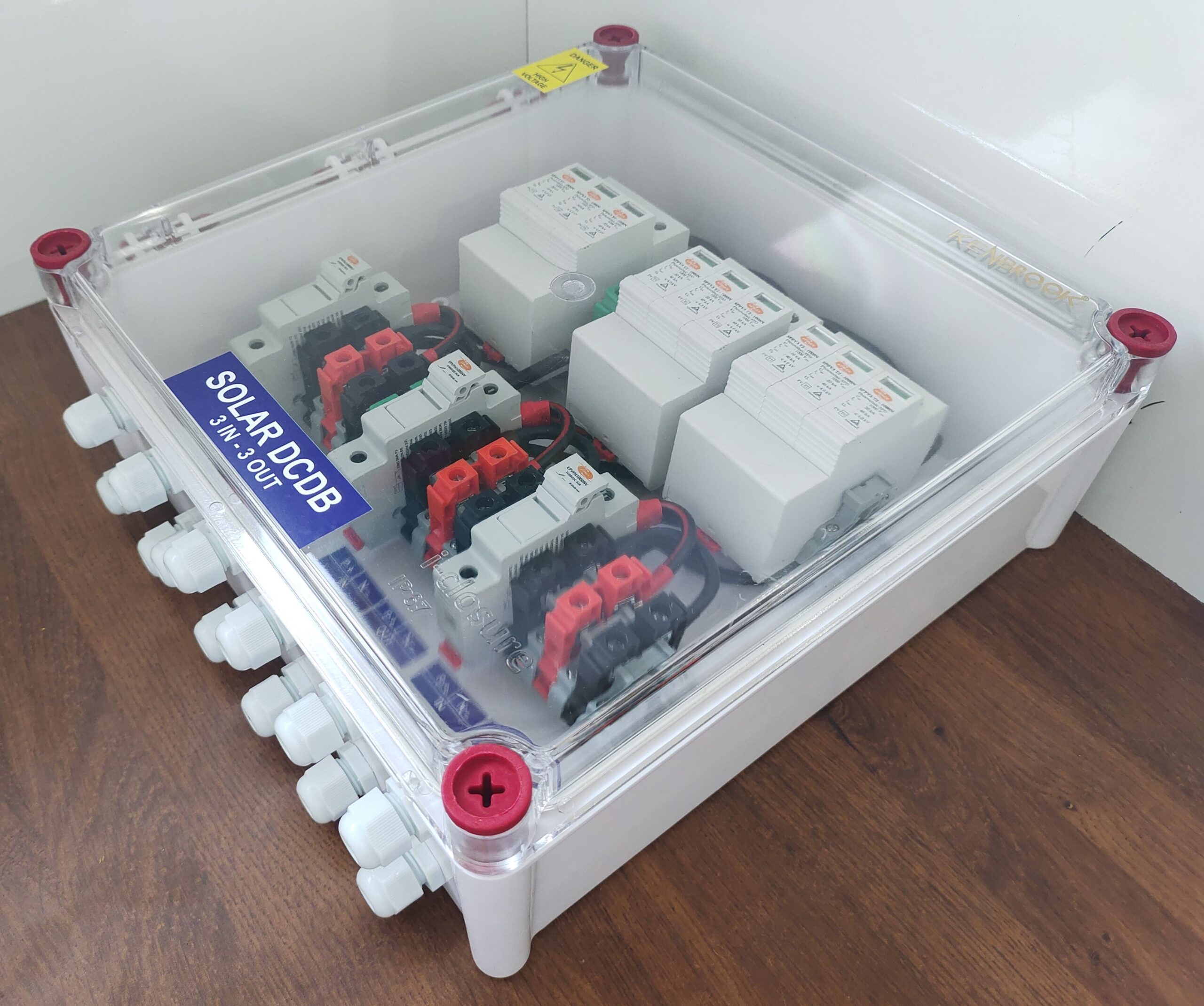 Kenbrook Solar DCDB 3 in 3 Out Inbuilt Elmex DC Fuse 20A, Elmex SPD 1000V ( 3 Series/String x up to 20 Panels Each String Max.)(3-3 1000V ) - Image 4