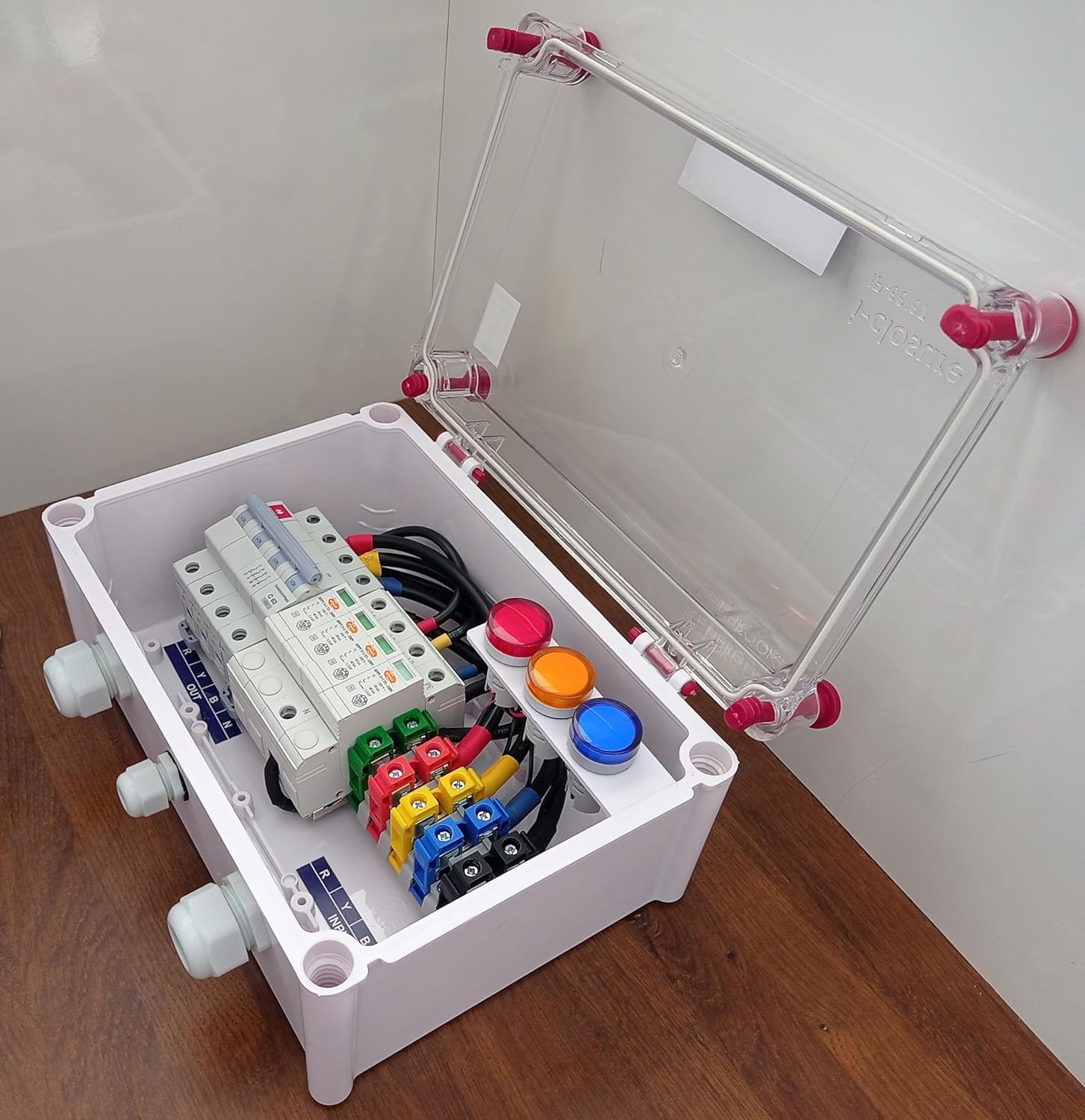 Kenbrook Solar ACDB Three Phase Inbuilt Havells AC MCB 63A, Elmex AC SPD 320V & Indicator 12kW to 27kW (3Ph 63A IND) - Image 4