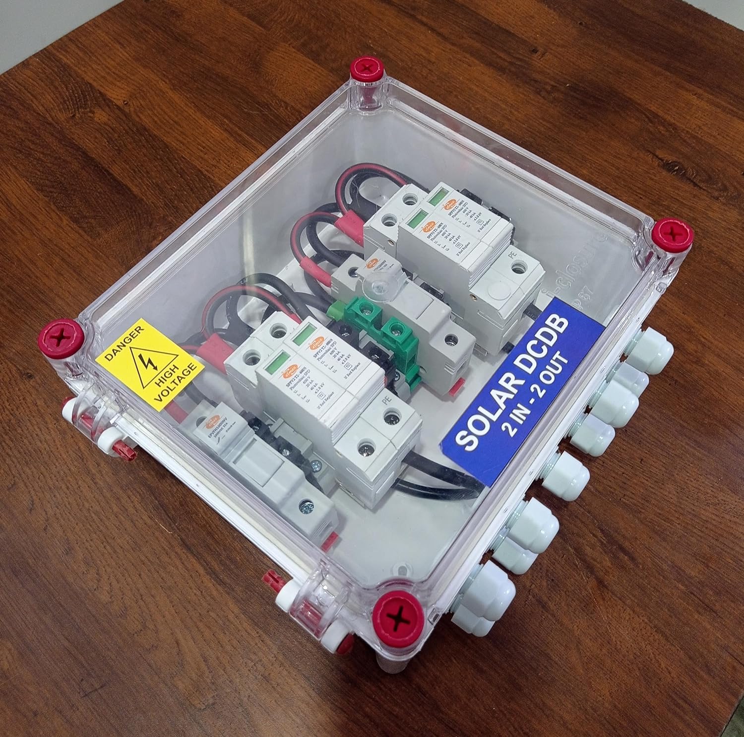 Kenbrook Solar DCDB 2 in 2 Out Inbuilt Elmex DC Fuse 20A, Elmex SPD 600V (2 Series/String x up to 12 Panels Max. in Each String) (2-2 600V) - Image 3
