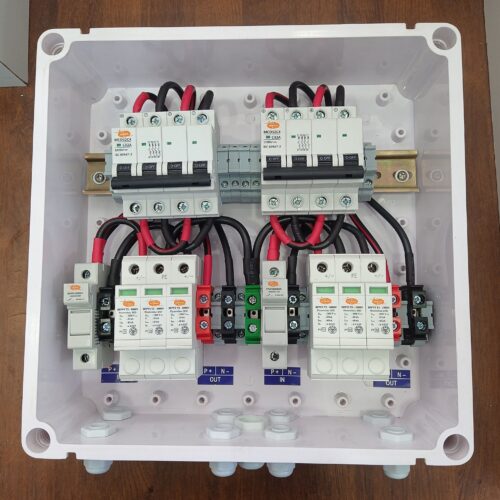 Kenbrook Solar DCDB 2 in 2 Out Inbuilt Elmex DC Fuse , Elmex DC SPD & Elmex DC MCB 32A 1000V (DC Distribution Box)