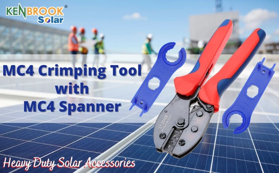 Crimping tool with spanner