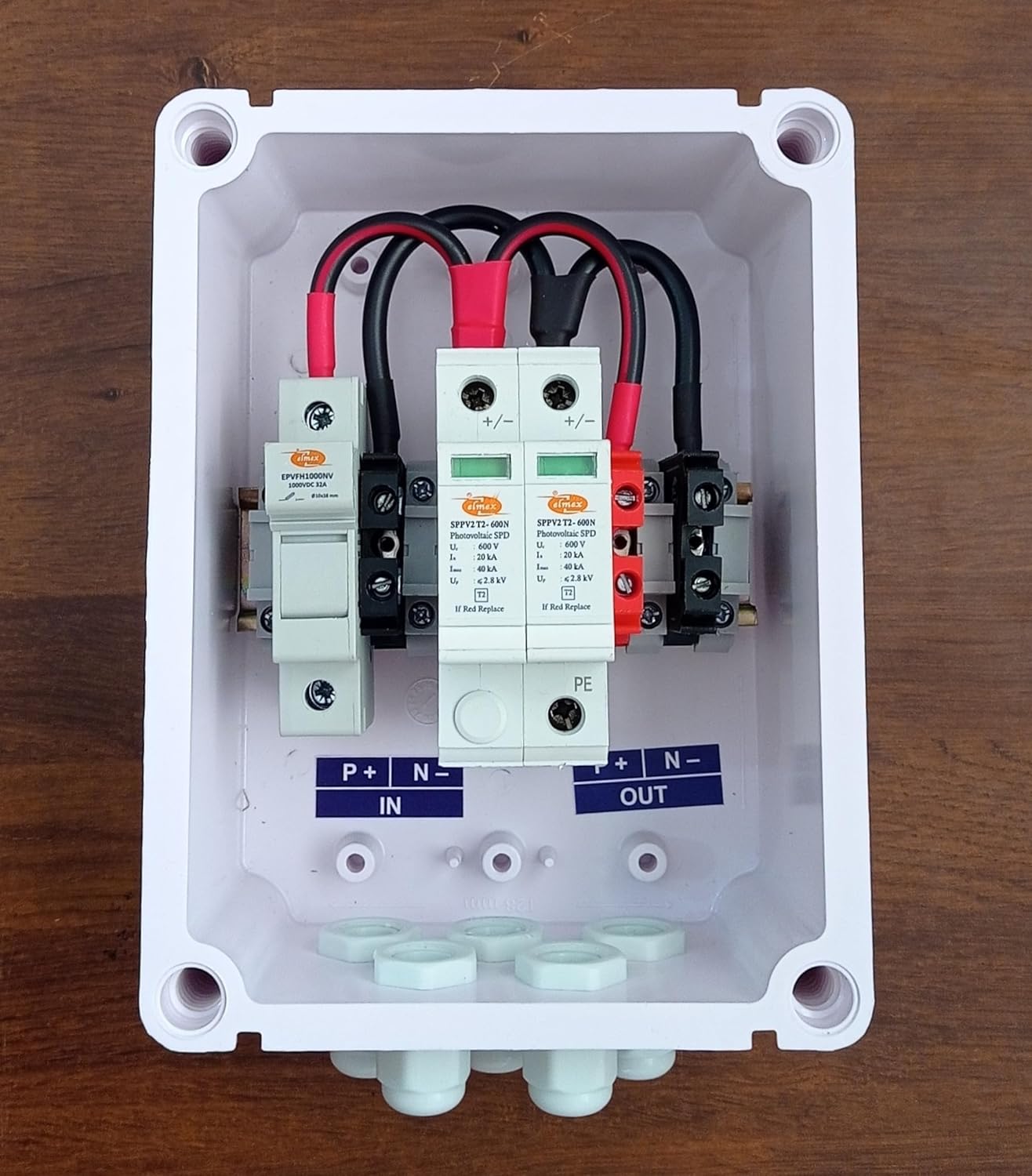 Kenbrook Solar ACDB Box Single Phase 32A 320V SPD + DCDB 1 in 1 Out 600V SPD (1Ph 32A Combo) - Image 6