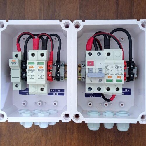 Kenbrook Solar ACDB Box Single Phase 32A 320V SPD + DCDB 1 in 1 Out 600V SPD (1Ph 32A Combo)