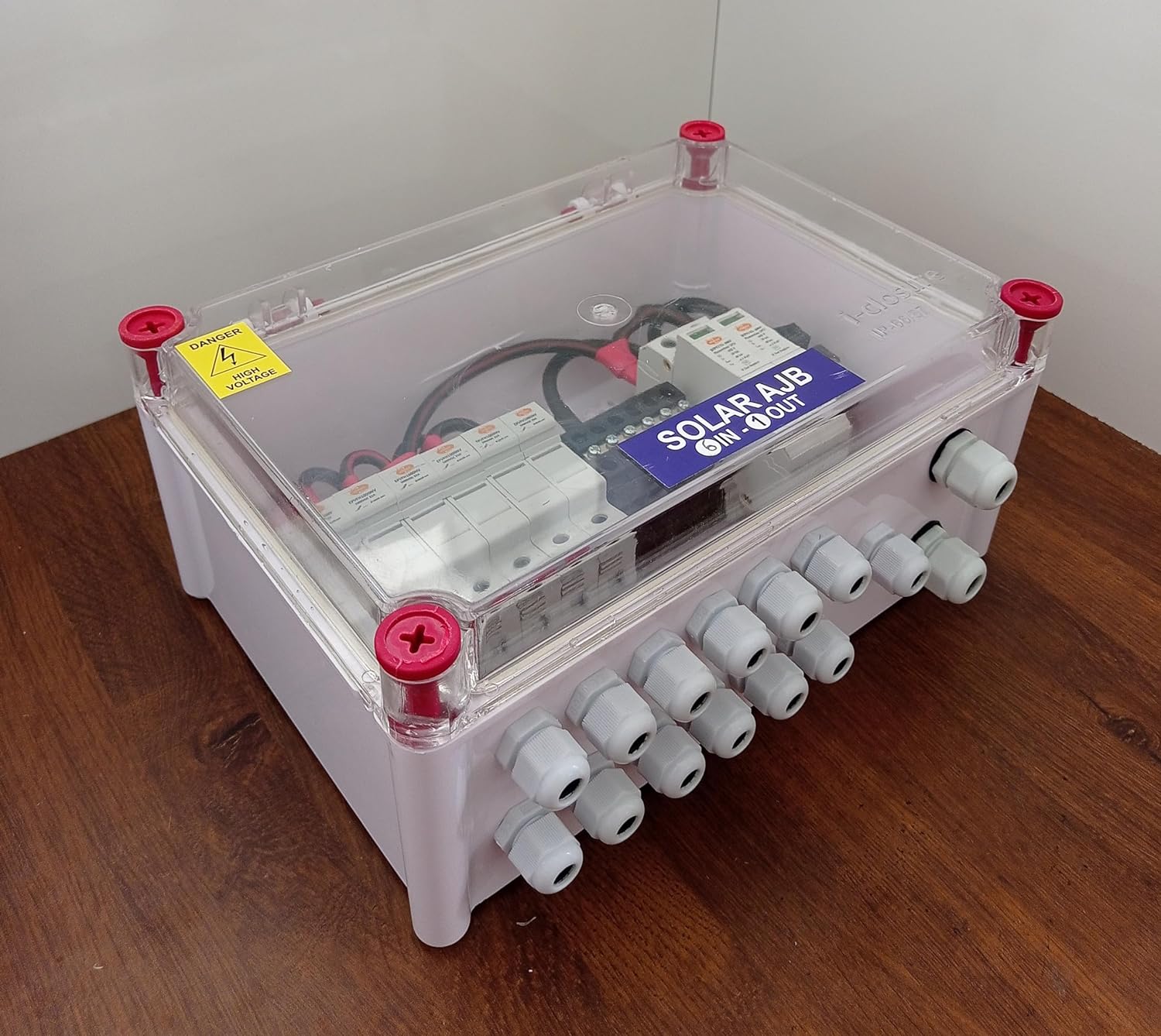 Kenbrook Solar AJB DCDB 6 in 1 Out 600V Inbuilt 6 x 20A Fuses, 600V SPD (6 Series/String x up to 12 Panels Max.) (Standard, 6IN1 600V) - Image 2