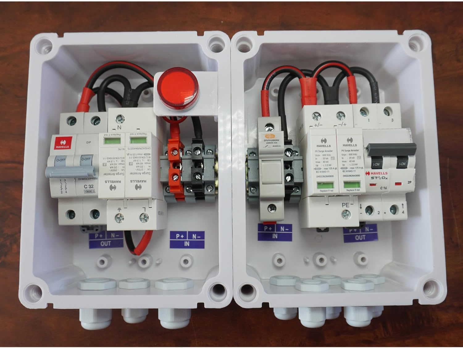 ACDB Single phase DCDB1 in 1 out Combo Havells With IND