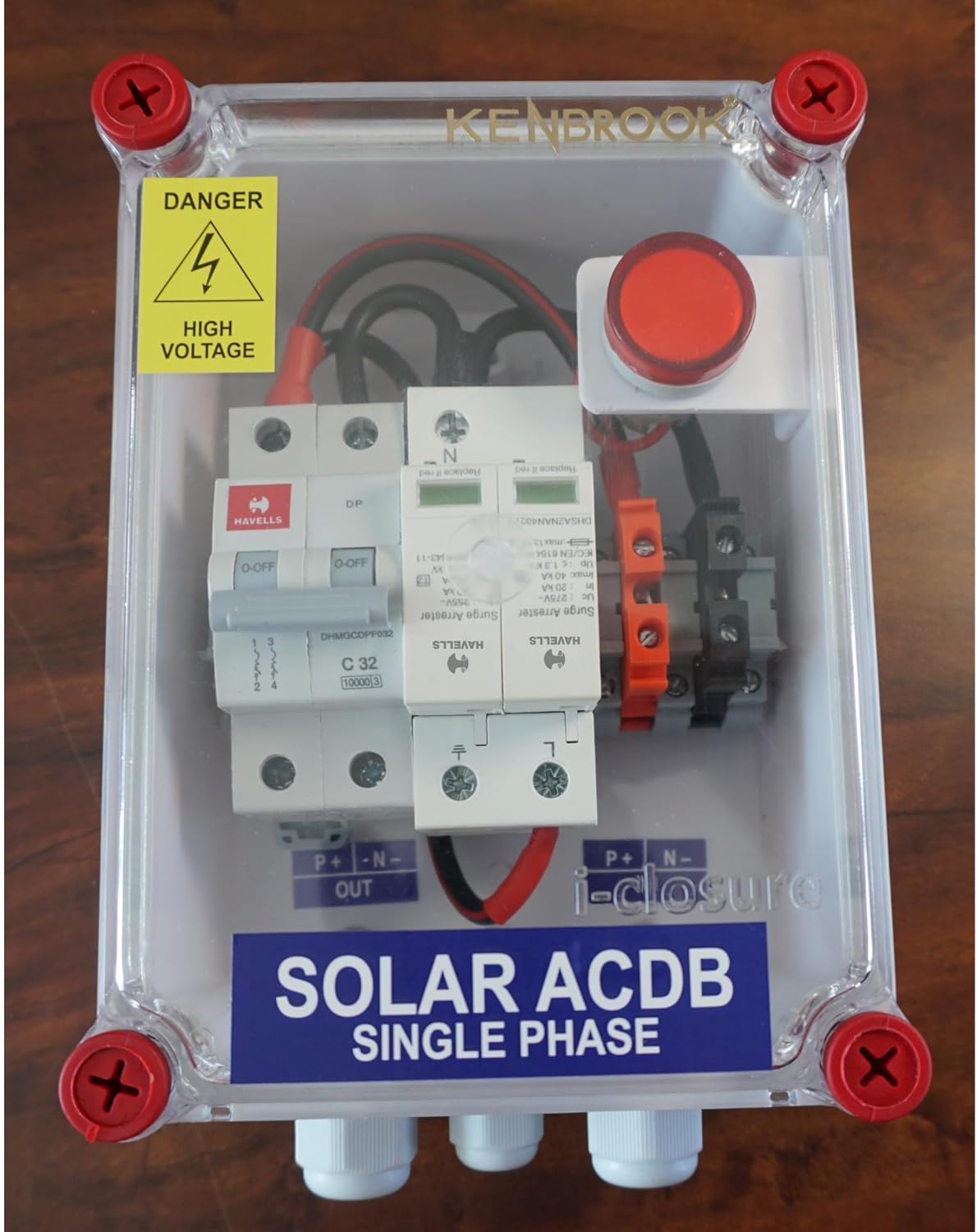 ACDB Single phase DCDB1 in 1 out Combo Havells With IND