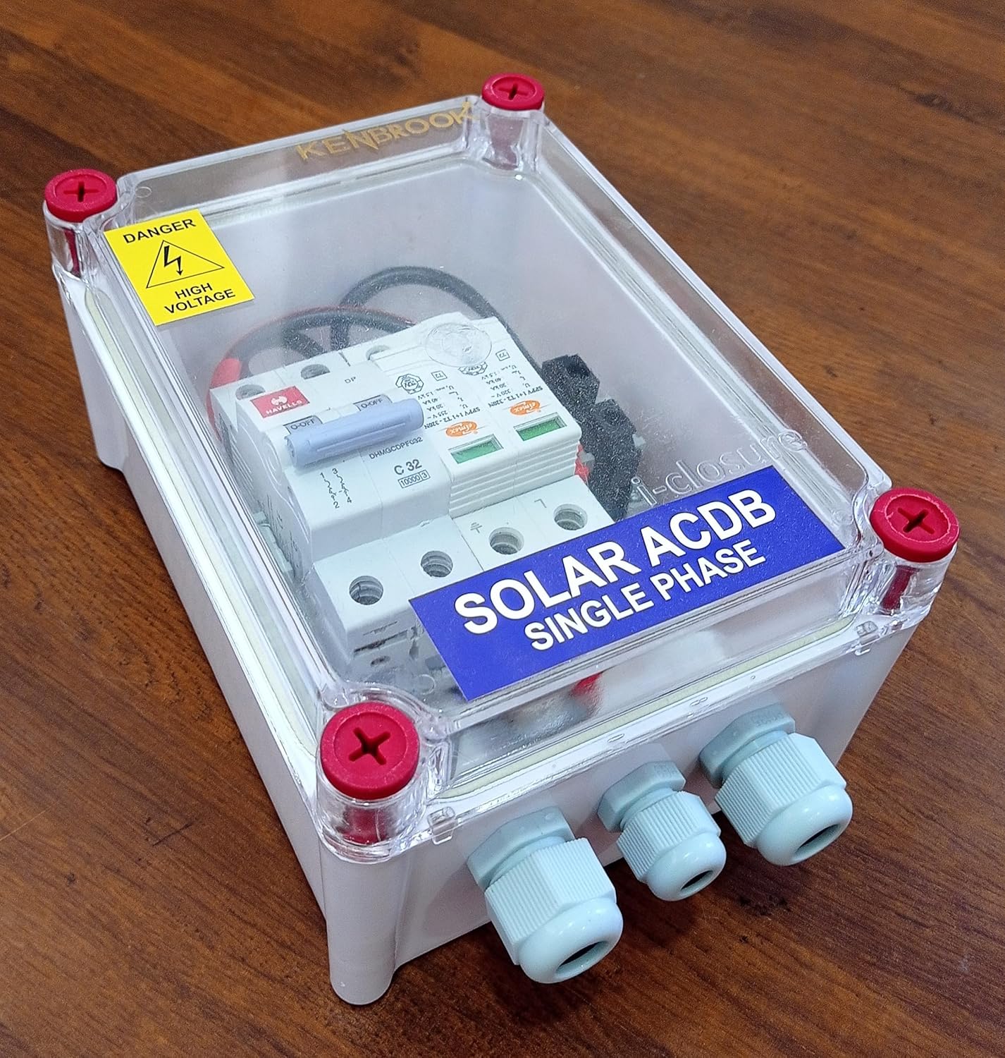 ACDB Single phase elmex havells MCB 32A