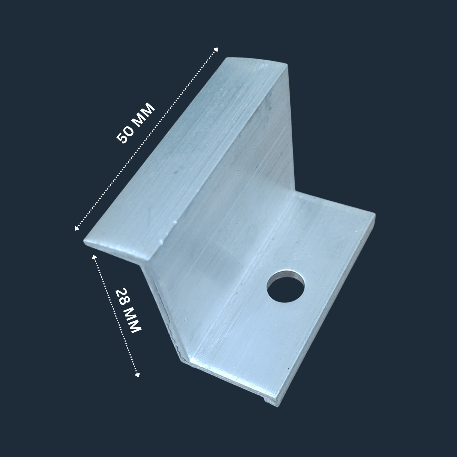 Kenbrook Solar Aluminium End Clamp ,Mid Clamp With Spring Nut and Allen Bolt for Mounting 2 Solar Panel ( 2 Panel, 30MM Frame) - Image 2