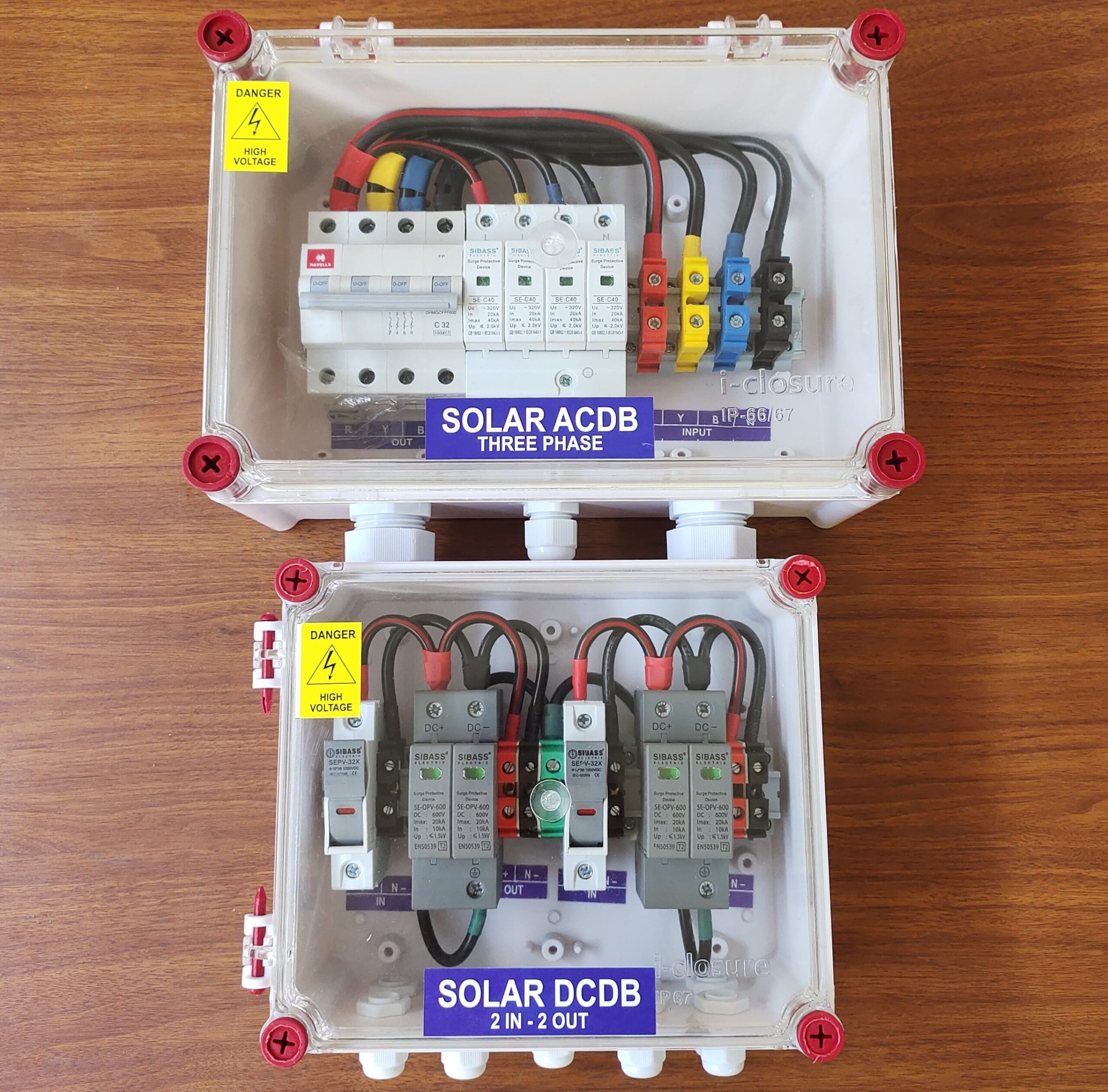 ACDB Sibass Havells 3ph DCDB Sibass