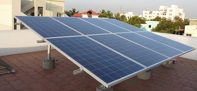 2kW solar power plant