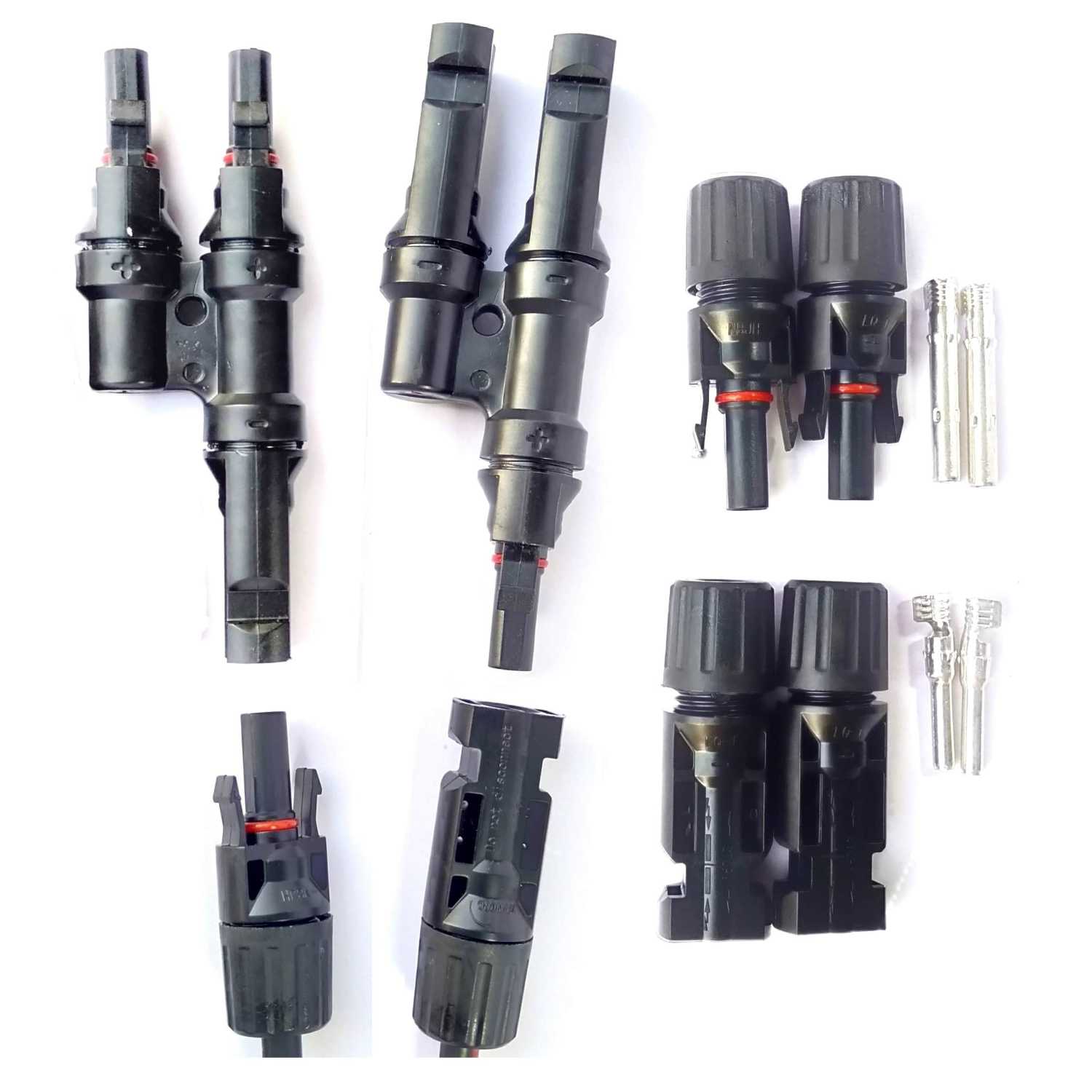 Kenbrook Solar 2 in 1 T2 MC4 Y Branch Connector with 3 pair mc4 connectors