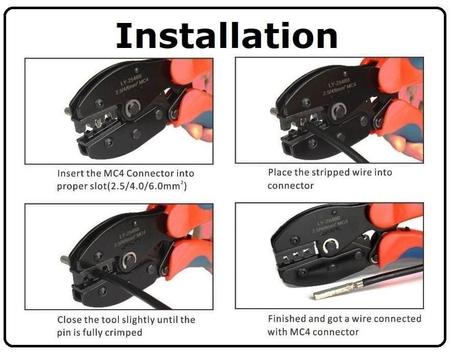 Kenbrook Solar Crimping Plier Tool Installation