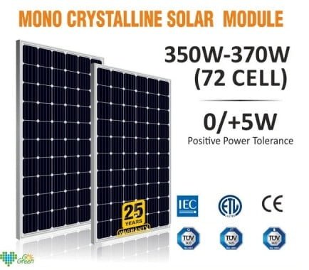 Lubi Solar Mono-Crystalline Solar Panels Price List