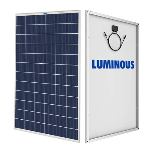 Luminous polycrystalline solar panel