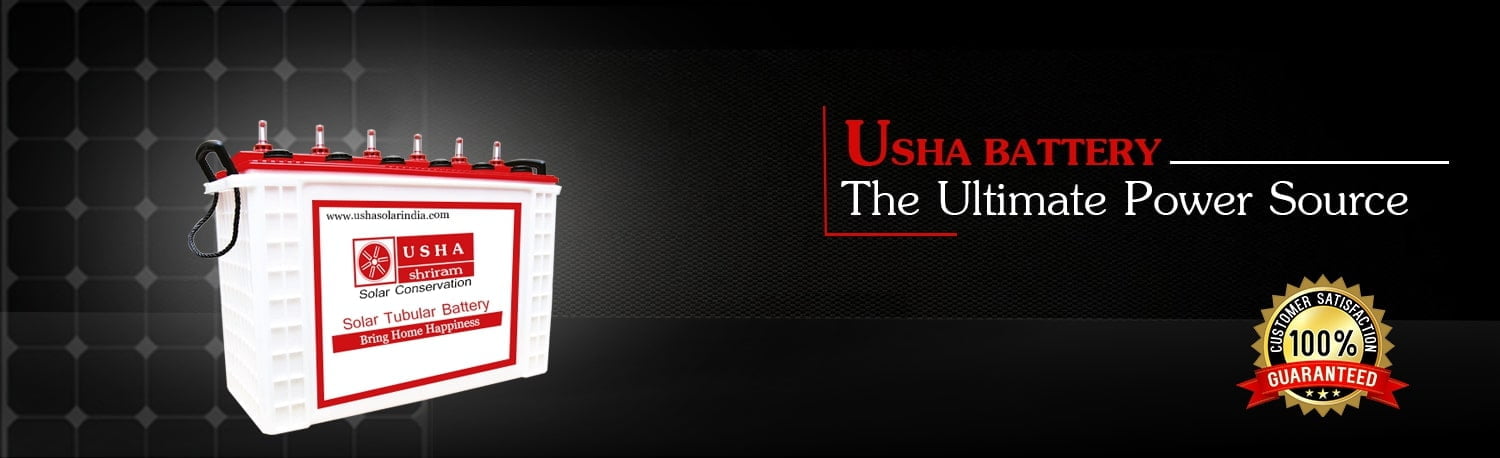 usha solar battery